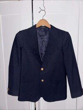 Van Heusen Dark Navy Blazer with Gold Buttons